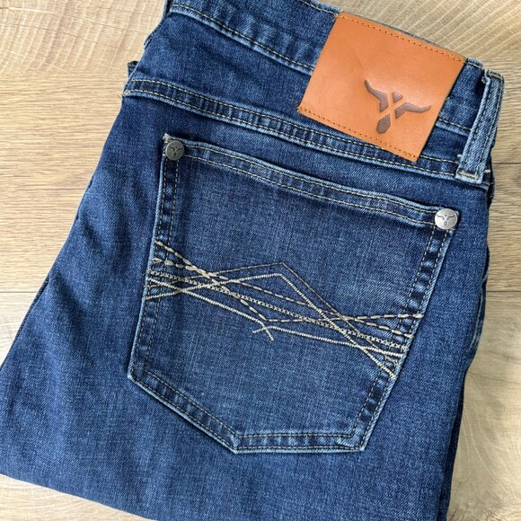Wrangler 20X Jeans Mens 32x34 Blue Medium Wash 1% Stretch Denim Western - Picture 7 of 11